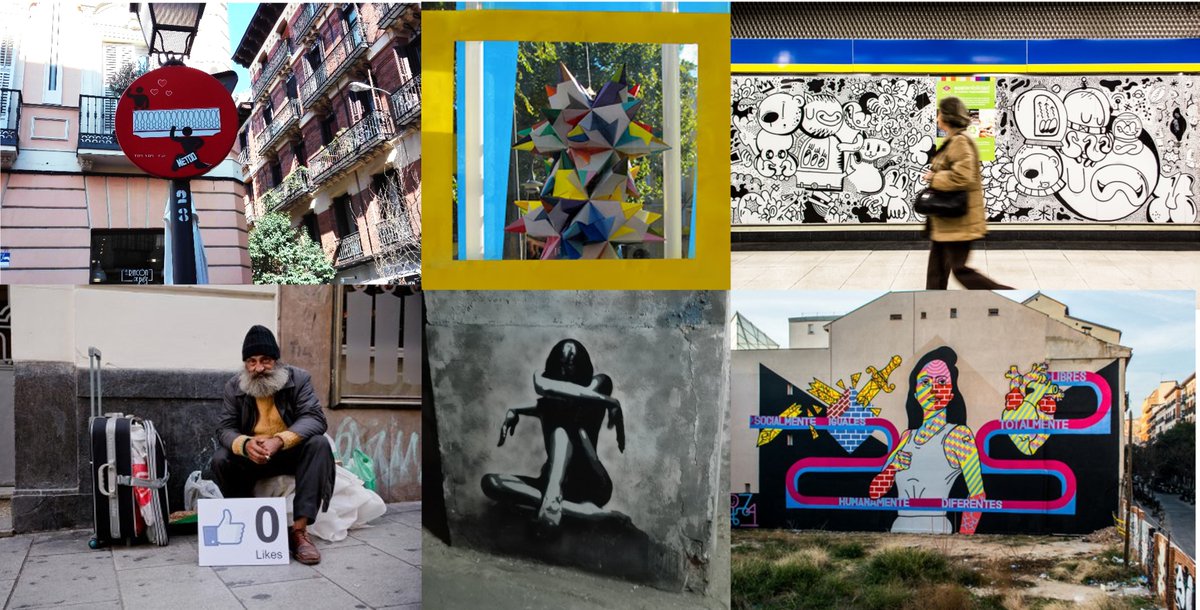 arteneaUCM's tweet photo. Seis obras de arte urbano para descubrir en Madrid. Por Natalia Gutiérrez-Colomer @NataliaGColomer 👇👇https://t.co/n9Rri9dmD9 https://t.co/8ecOJWFzBR