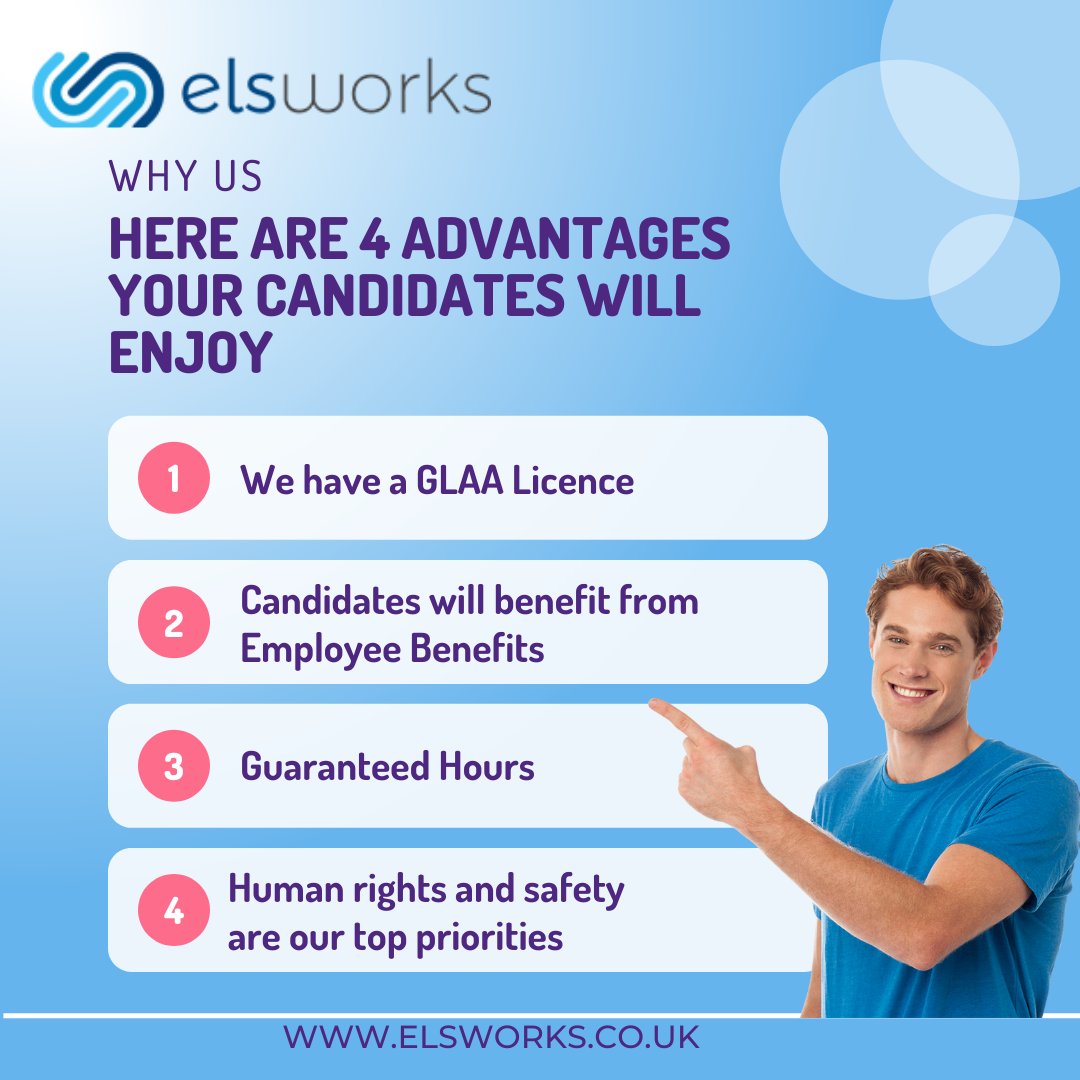 For more information on how your candidates can benefit from ELSWORKS visit our website.
elsworks.co.uk #candidates #seasonallabour #temporaryjobs #glaasector