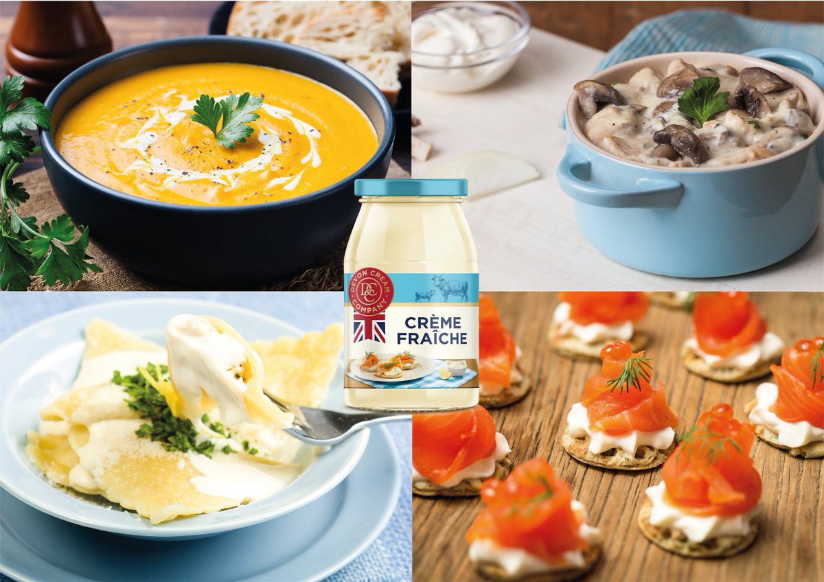 RowcliffeLtd's tweet photo. This superbly light cream is a great companion to almost any dish. Stir into soup, or add to sauces and pasta for extra richness.
https://t.co/p8q0Yts2zT
#delicious #crèmefraîche #cookingwithlove #cooking #foodie #devoncream #devoncreamco #rowcliffe https://t.co/7X1BcFQMoO