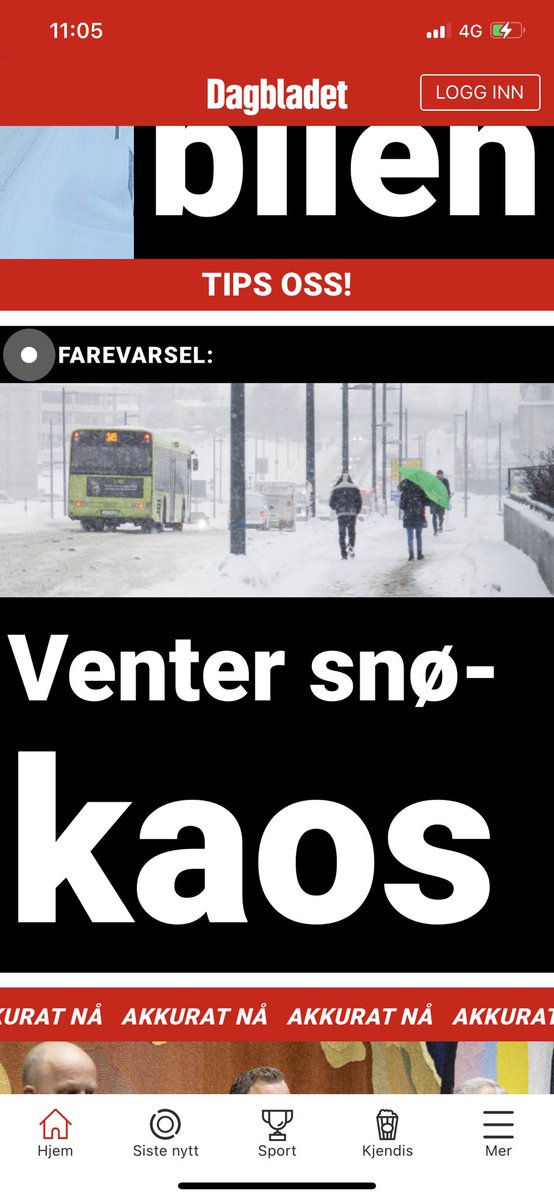 Eller som vi sa i gamle dager, før de koleriske nettoverskiftene kom: 
nå er det vinter.