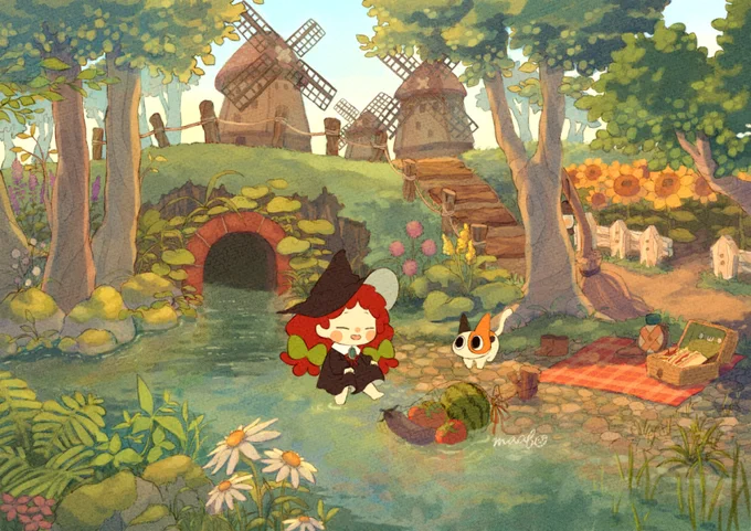 ちいさな魔法使い描いてます🙂

#名刺代わりの作品をあげてください 