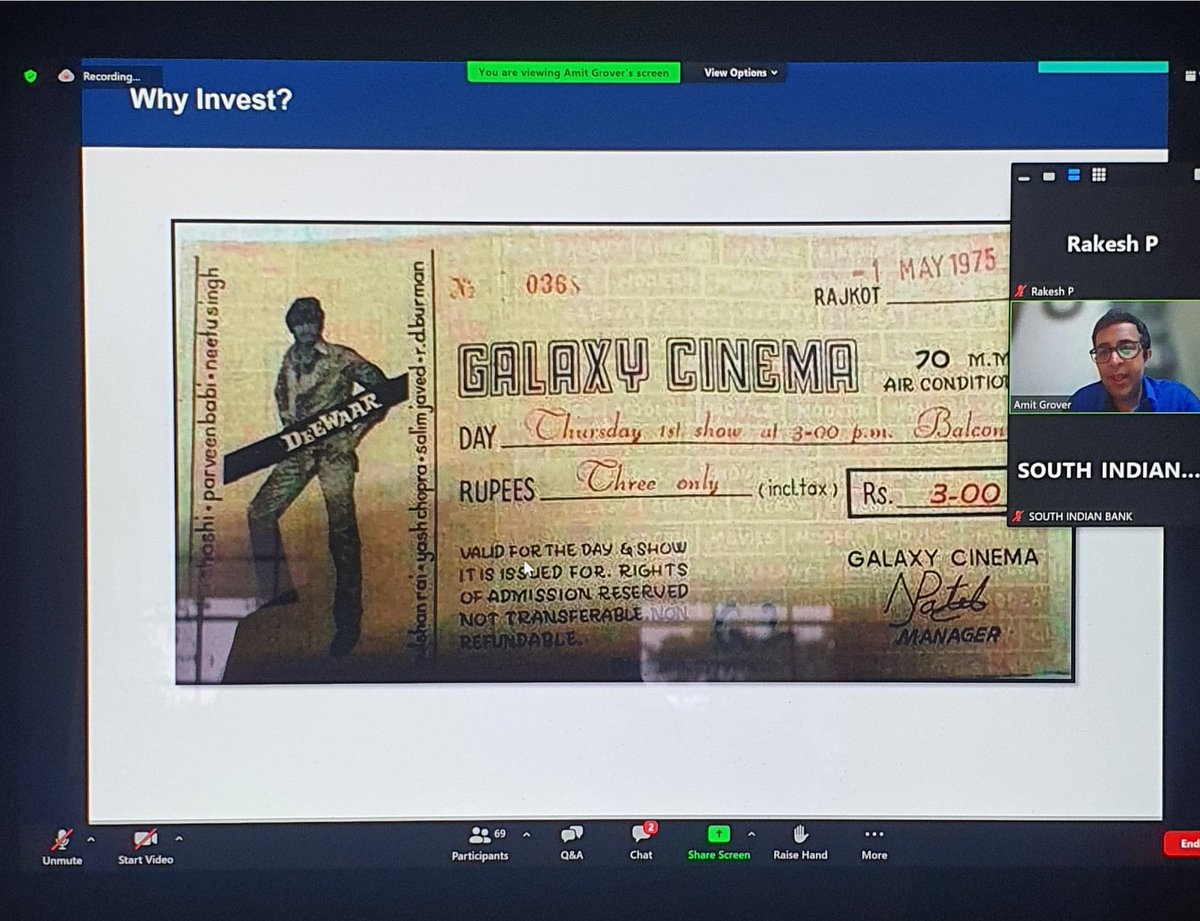 rakeshp847's tweet photo. Beyond Greed &amp; Fear!!!
Equity market is the combined effect of human behaviour. 

Very interactive session on #behaviourfinance with South Indian Bank clients. 

@amitgrover2002
@ashookeshav
@vijaykumarvnair https://t.co/HruqGLOhgr