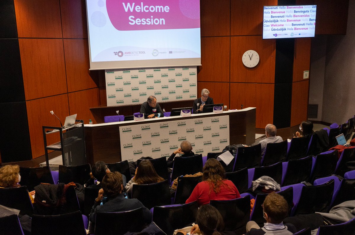 ISGLOBALorg's tweet photo. 👥 The #AMRDetecTool Annual Workshop has just started!
For two days, health and microbiology professionals are invited to discuss how Rapid #AMRdetection is an essential tool to reduce the impact of #AMR on #GlobalHealth
Zoom Meeting:
🖥 https://t.co/TqqZlaHeib
🔐 830 6193 2692 https://t.co/ECsPMaRnWe