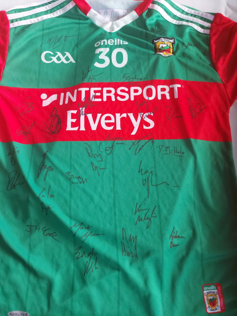 idonate.ie/fundraiser/114…

Thanks to Joe and all at Mayo GAA for the signed jersey 

Thanks to everyone that has supported our raffle so far 👏👏💙💙