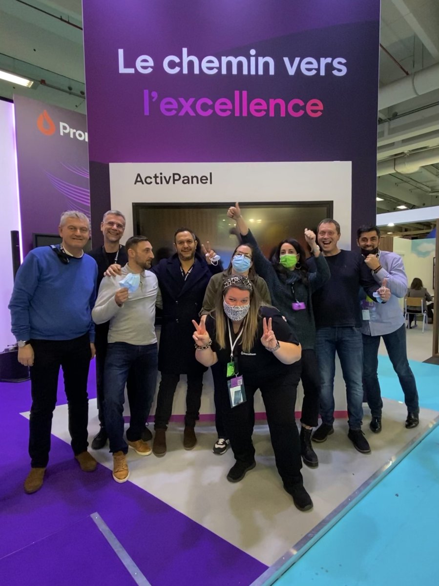 PrometheanFR's tweet photo. Ce n’est qu’un au revoir 👋 

Toute l’équipe Promethean France est ravie de vous avoir rencontré sur le salon Educatec-Educatice. 

Nous espérons avoir répondu à toutes vos questions sur la salle de classe de demain.

Le chemin vers l’excellence, ça commence maintenant! 😉 https://t.co/LHsKjlaD0s