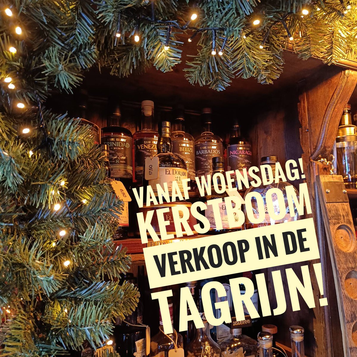 Stil zitten doen we niet!
Vanaf woensdag om 13.00 verkopen we kerstbomen in de Tagrijn! 

In samenwerking met William vd Vegt verkopen we prachtige kerstbomen!

Ook zijn er weer heerlijke borrel planken, glühwein, en bier pakketten te krijgen!