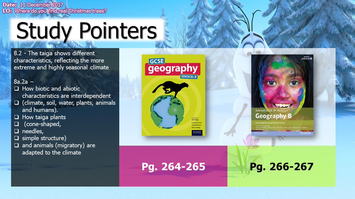 lgs_news's tweet image. It's the run up to Christmas... Y10 Geogs have started learning about Taiga biomes (land of the Christmas Trees): creating new producers/consumers . Short sharp generative learning tasks help reinforce the characteristics in long-term memory (Millie's below ⬇️) #everyonecancreate