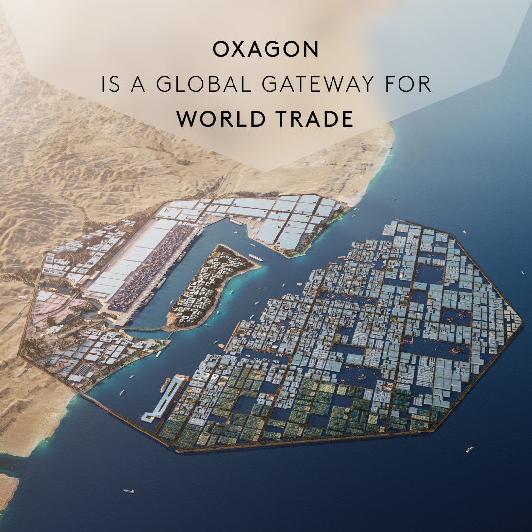 NEOM's tweet photo. OXAGON is the industrial city reimagined, a place to turn moonshots into reality.

#OXAGON
@NEOMOXAGON