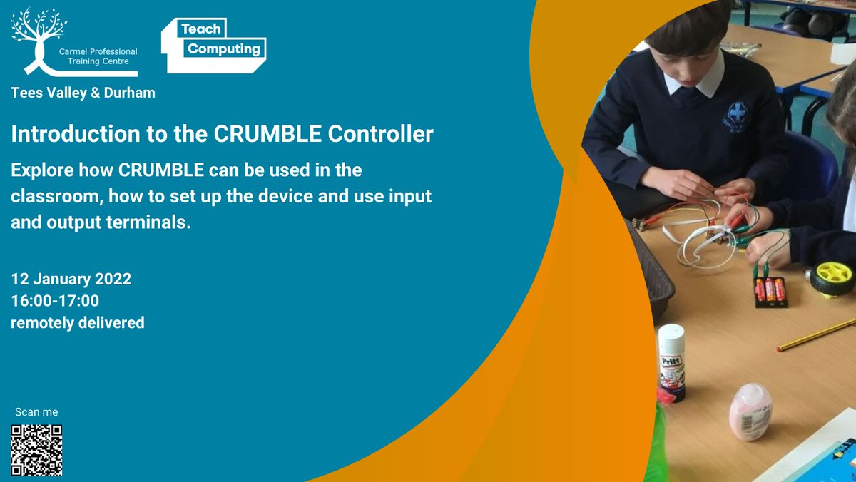 Carmelcomputing's tweet image. Explore how to use the #CRUMBLEcontroller in your #classroom 
Find out more - bit.ly/30XAm8i
@WeAreComputing @CraftyComputing @CASDurhamHub @casnortheast @cas_darlington @G_M_Duffy