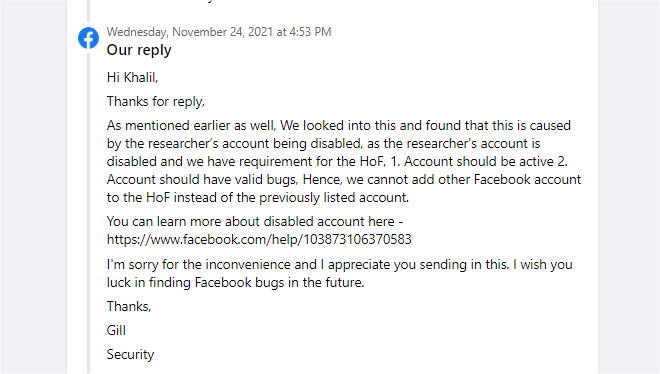 Shreateh's tweet image. The most important department in @Meta YET takes individual actions.
#security #facebook #meta #exploit #hacker #infosec