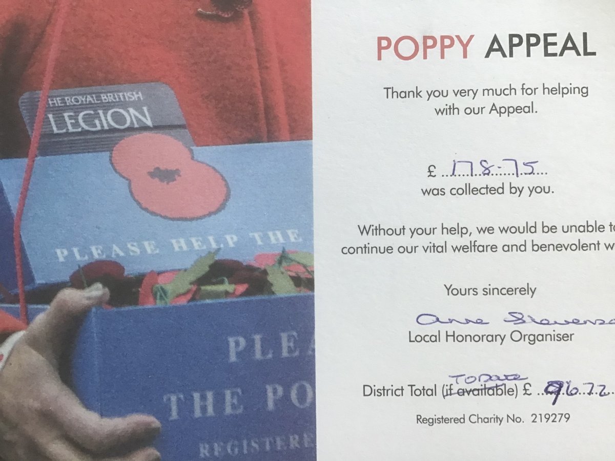 £178.75 raised <a href="/HMPWarrenHill/">HMP Warren Hill "Conditions of Success"</a> for #poppyappeal 👍