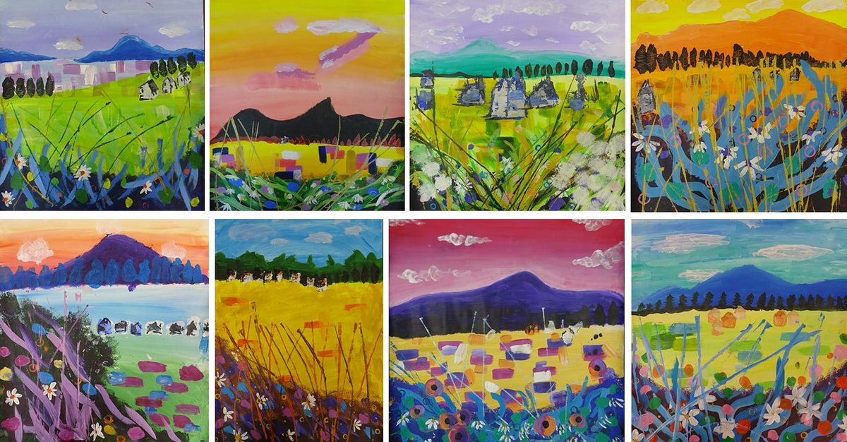 BallardSchool's tweet image. Year 7 has been studying artist Deborah Phillips and they have painted some beautiful paintings with a wide variety of techniques. #Art #UpperPrep #Year7 #MadeAtBallard