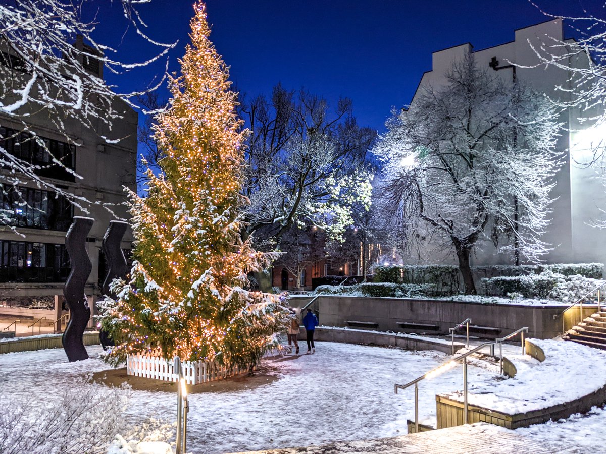 Our campus is looking pretty in the snow ❄️