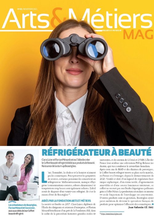 beautigloo's tweet photo. ⚙️ Retrouvez #Beautigloo dans @ArtsetMetiers_ magazine n°431 du mois de novembre 2021.
@AM_Alumni https://t.co/8eanMQxMTv