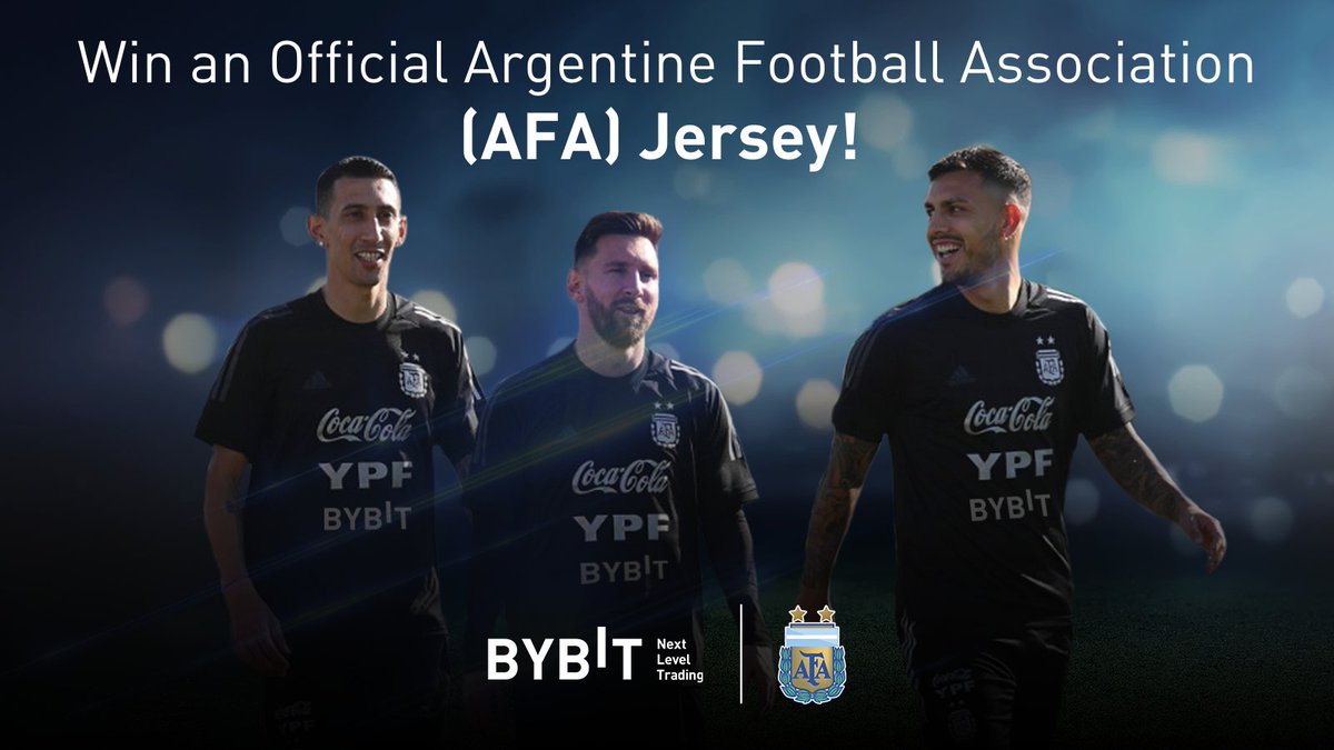 🎉 Bybit is proud to announce that we are the main global sponsor of the Argentine Football Association, <a href="/afa/">AFA</a>! 🎉

In celebration, we will be giving away 10 official #AFA jerseys! 👕

Find out how to win a matching jersey with Lionel Messi here: go.bybit.com/e/COVsvxYQzlb 😍
