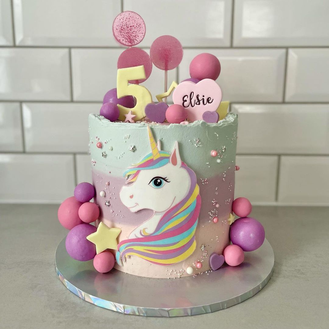 Unicorn Rainbow Cake Topper Printable Graphic by Tharn Design Studio ·  Creative Fabrica