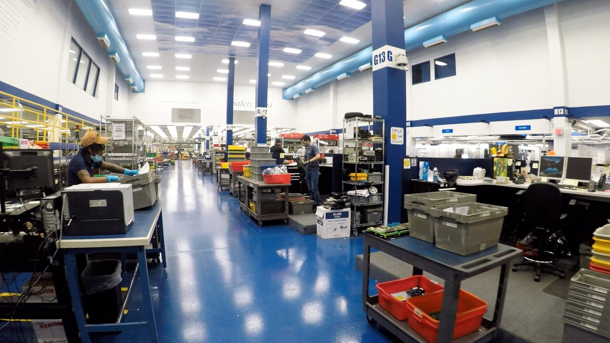 Radwell_Intl's tweet photo. Take a walk with us through our Production area at Radwell Headquarters &amp; see where our repair magic happens #BehindtheScenes #RadwellTV #ChooseRadwell #Production #RepairArea #ElectronicRepairs #PLCs #PCBs #Soldering #RepairTechnicians 
https://t.co/A5jQblRFNv https://t.co/kL3jVKM1Zq