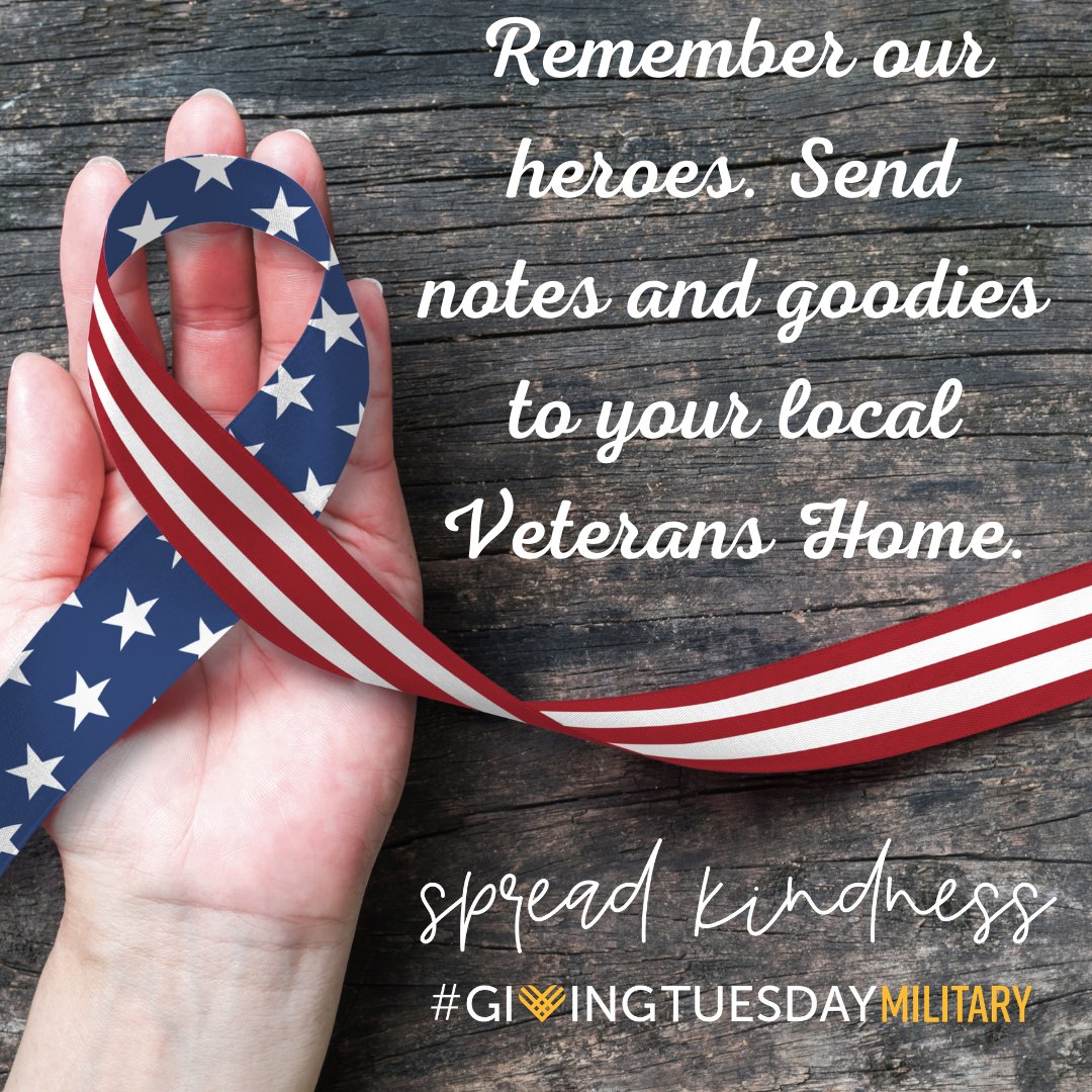 GivingTuesMil's tweet photo. Around here, we’re in love and beyond grateful for our veterans. Sit down and write a few notes for America’s heroes! Your words have power.
::
#giveback #veterans #military #givingtuesday https://t.co/U4goLgId17