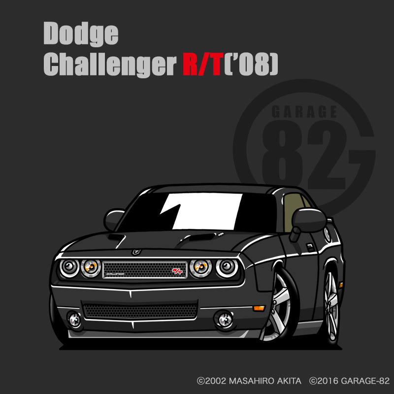 t　ダッジ　チャレンジャー　刺繍アート Dodge Challenger Hellcat Redeye！ painting designer → izawa art