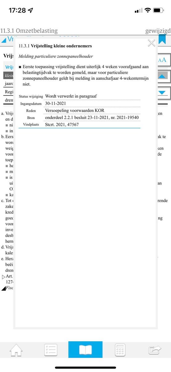 Ook de versoepeling in de aanmeldingstermijn van de vrijstelling voor kleine ondernemers in de btw (KOR) voor particuliere zonnepaneelhouders is verwerkt onder Wijzigingen in de Fiscaal Memo App.