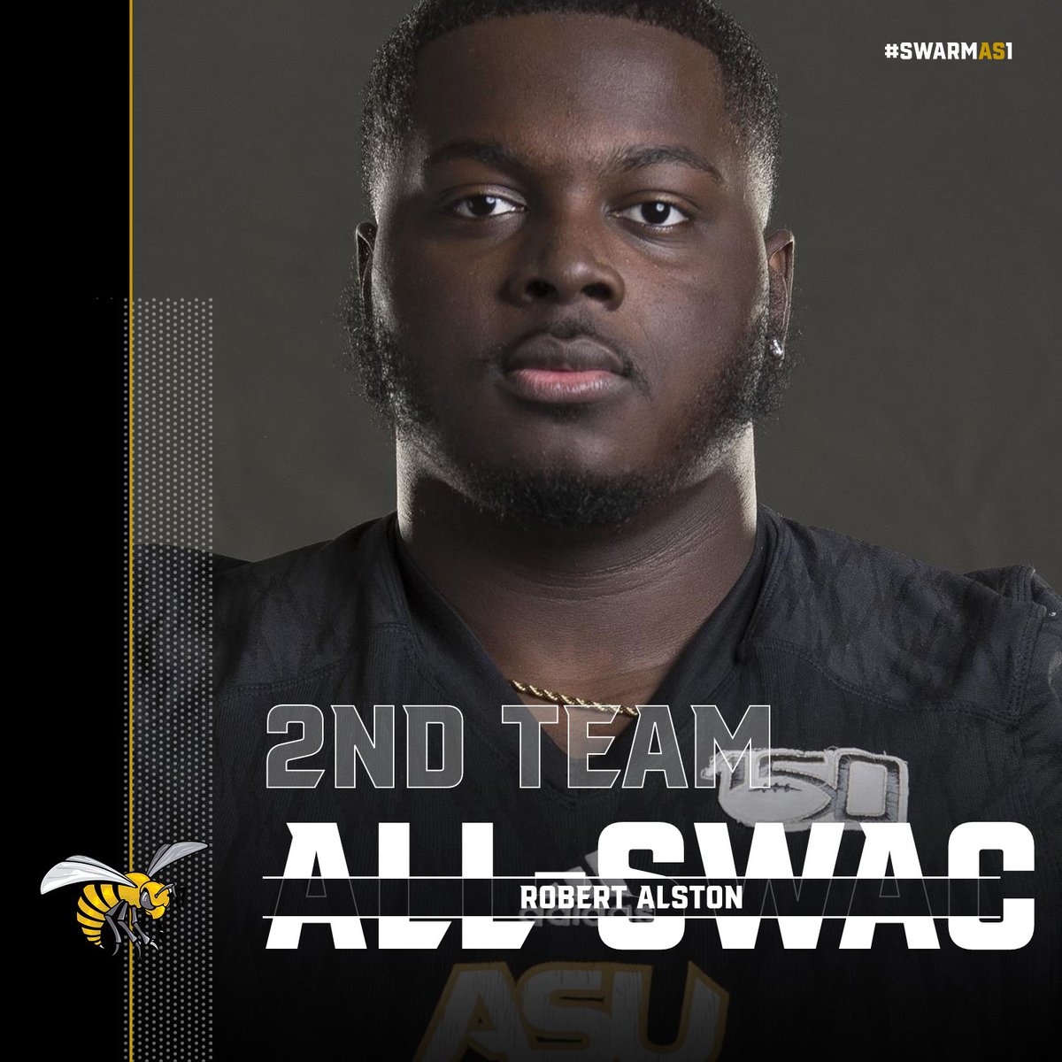 BamaStateFB's tweet photo. Congrats to Irshaad Davis and Robert Alston on being selected Second Team All-SWAC

#SWARMAS1 x #Team120 https://t.co/lqkKNBPI6h