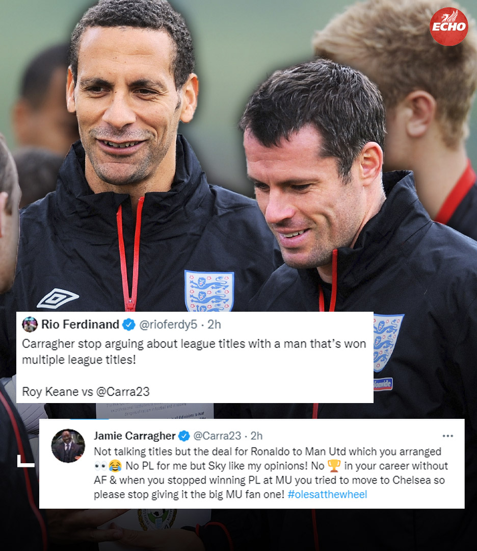 "Stop giving it the big MU fan one!" 🤣👏

<a href="/Carra23/">Jamie Carragher</a>