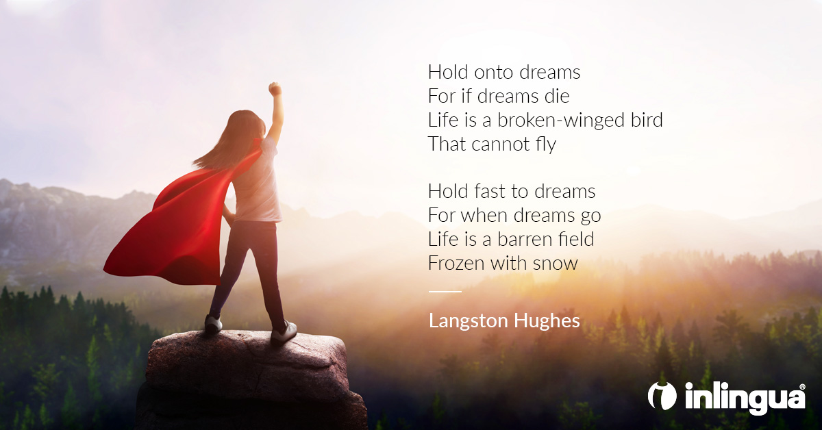 inlinguaInt's tweet image. Read this beautiful poem by Langston Hughes to start your week.
We wish you a lovely start into this new and last week of November.
#endofnovember #almostdecember #poem #languageschool #inlingua