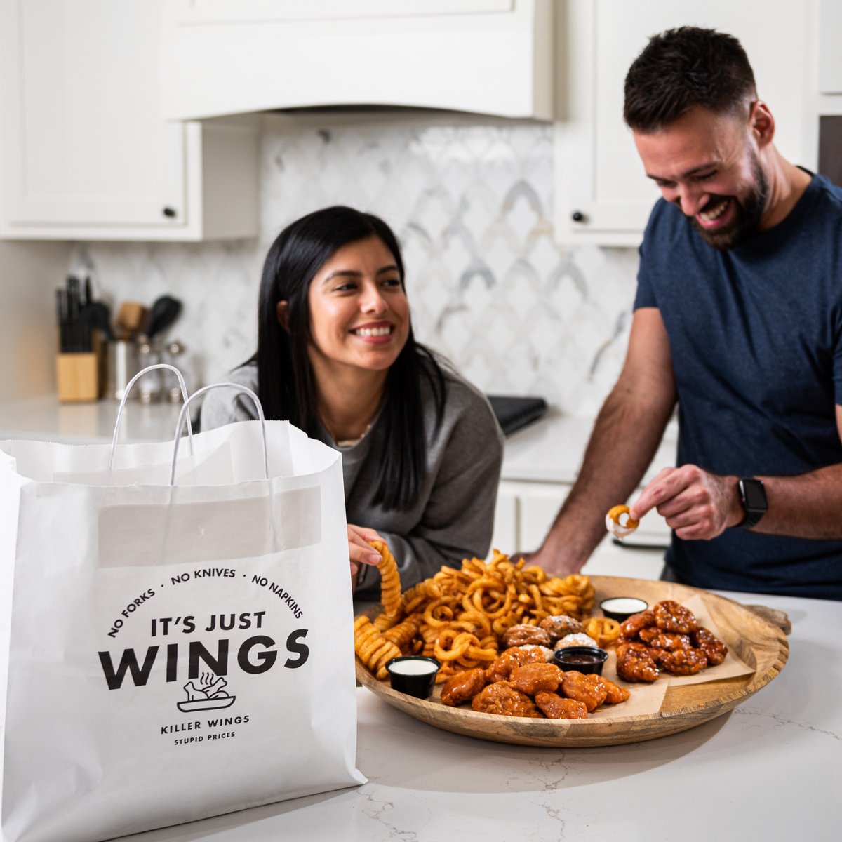 Idk about you but we’re all shopped out. Stay in, veg and enjoy $5 off $20 when you sign up for It’s Just Rewards 𝘁𝗼𝗱𝗮𝘆 at itsjustwings.com.