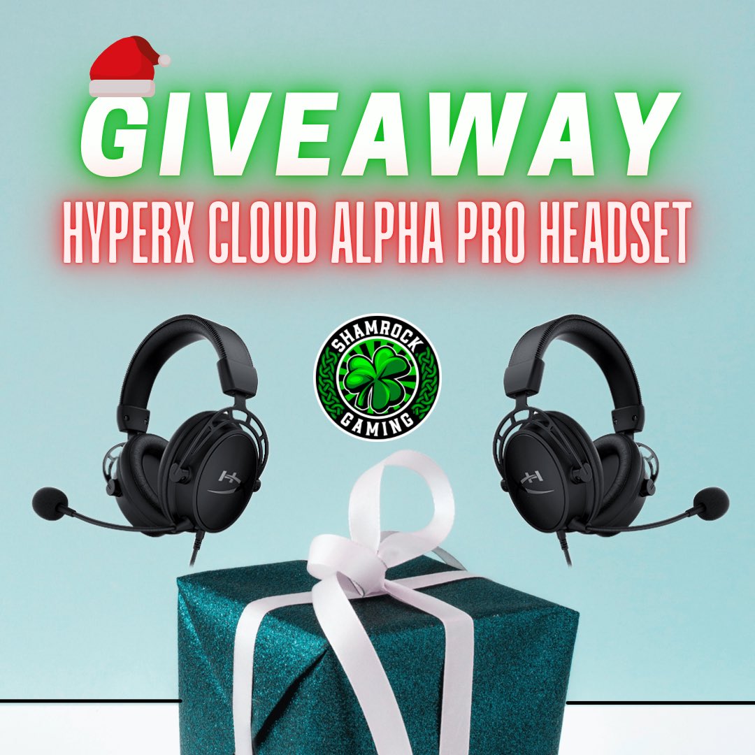 GIVEAWAY TIME: enter to win a HyperX Cloud Alpha Pro Headset from the #Shamfam to you for the holidays☘️😁

How to enter:

✅Follow @gaming_shamrock 
❤️Like this post
🔁Retweet this post

#giveaway #gaming #hyperx #shamrockgaming #esports #createyourluck #cod #halo #bf2042