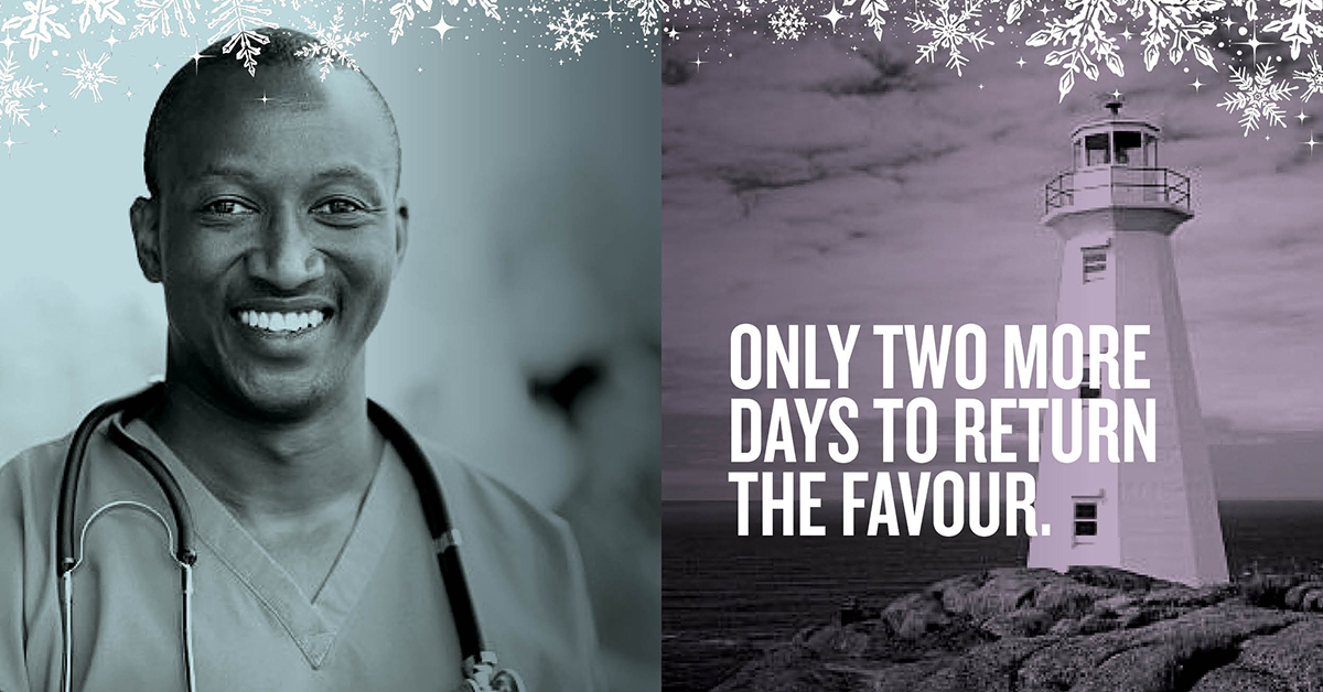 On December 1 at 8 pm, join us for a live webcast of #newfoundland's finest #actors, #singers &amp; #musicians. Purchase $25 tickets or make a donation at returnthefavour.ca Tickets provided to front line workers with 100% of sales &amp; donations supporting worthy causes