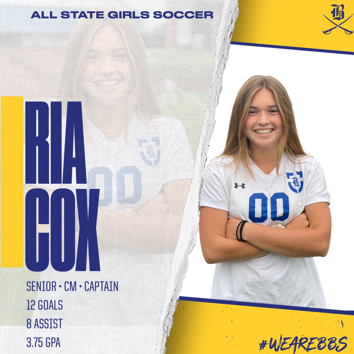 BBSBucs's tweet photo. ALL STATE ALERT! Congratulations Ria! #weareBBS https://t.co/53Ro90PCki
