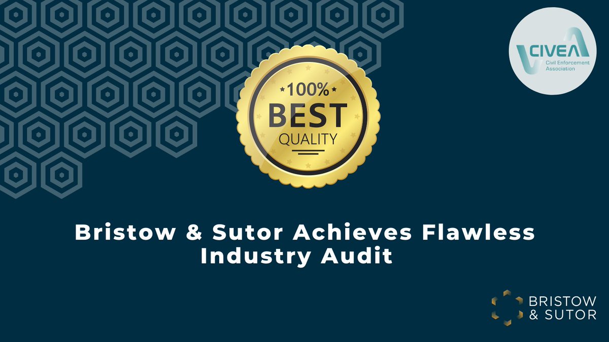 In this week’s #LeadingTheWay blog, we were recently audited by CIVEA's approved auditors as part of our CIVEA membership, scoring 100% in the process. To read more, please visit our website. bit.ly/3FYlfe4

#Audit #Enforcement #Achievement