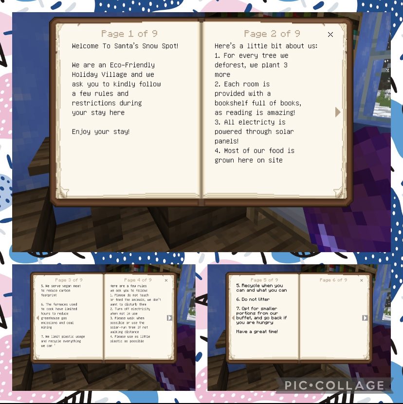 An eco-tourism site created in Minecraft! Being eco-friendly improves quality of life in terms of mortality, age, diseases, and illnesses. Not only do they ensure the safety of families and the planet, but it is also cost efficient🌎<a href="/MsFClarke1/">Ms F Clarke</a> <a href="/EppingStJohns/">ESJ</a>