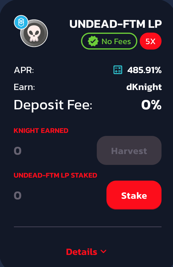 FLS_News_1's tweet photo. ๐ง @UndeadFinance Farms Are Now Live On @KnightEcosystem
๐ฆProvide LP on #DarkKnightSwap
โ
Stake your $FTM + $UNDEAD LP to earn #DKNIGHT in rewards
โฌ๏ธStake Here:
https://t.co/BIlp5uYxLs
#FLS https://t.co/iq08MKb4Cu
