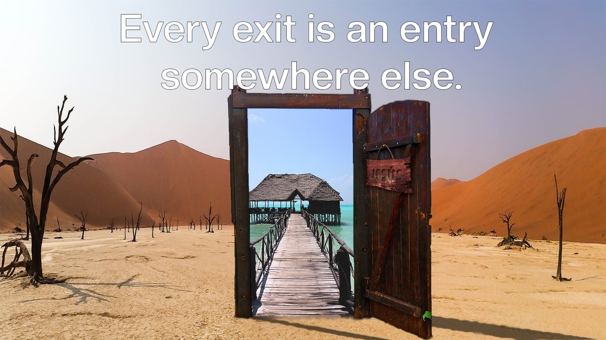 streammarketuk's tweet photo. "Every exit is an entry somewhere else."

#MondayMotivation https://t.co/G5OpM1yDTW