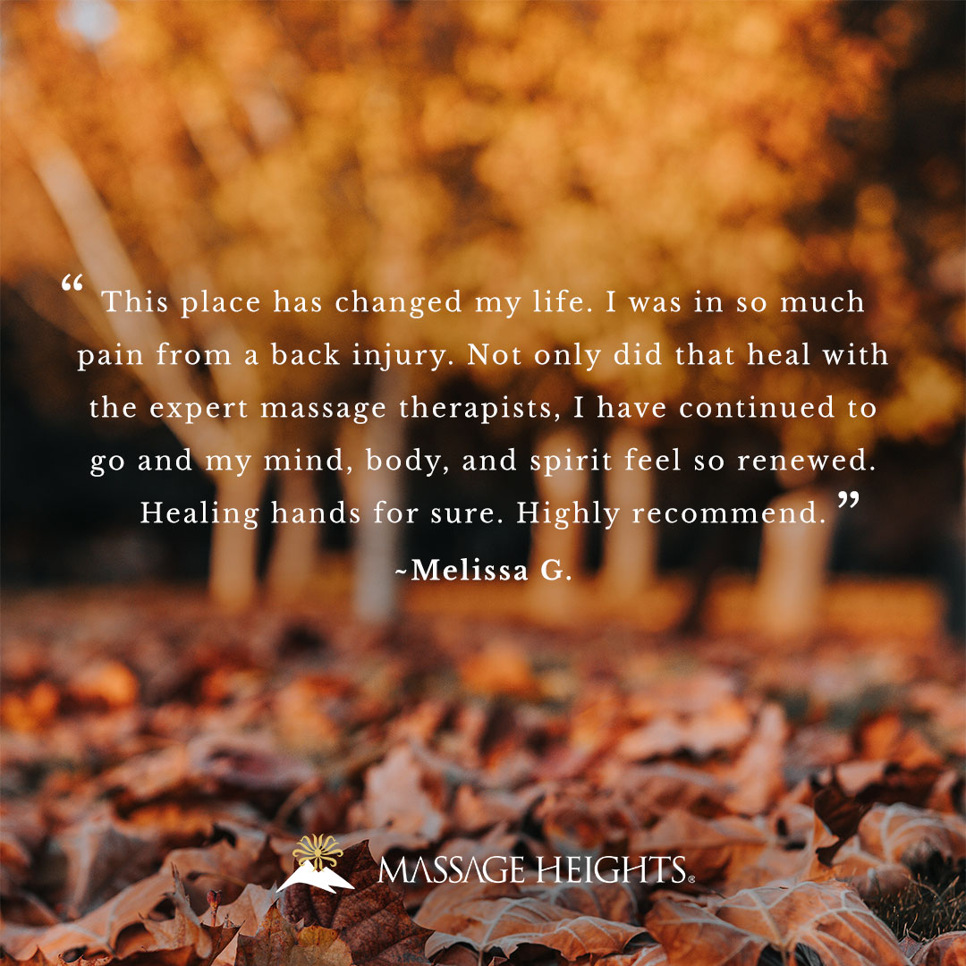 MassageHeights1's tweet photo. “Our life is shaped by our mind, for we become what we think.” -Buddha
Visit us to relax your mind and heal your body.
Experience personalized care and especially blended aromatherapy.

#ElevateEveryday #MassageHeights #BestOfTheDay https://t.co/tHLa08CwBa