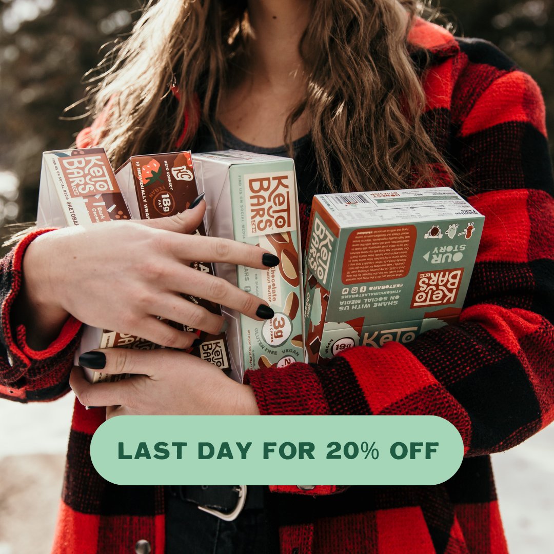 We hope you had an amazing holiday! Don't forget, 20% off sitewide ends at midnight EST. 🧡 No promo code needed.

Shop now: KetoBars.com