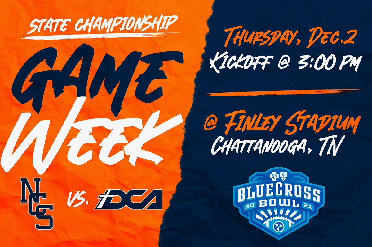 _NCSathletics's tweet photo. GAME WEEK!!

Just 3 days until the state championship game against DCA! 

#NashvilleChristianFootball #WeAre #NC #Road2State https://t.co/WUPJrUSsmn