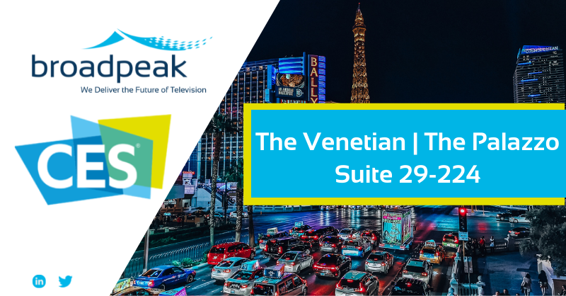 broadpeak's tweet photo. 🔵 Join us at @CES , The Most Influential #Tech #Event in the World, as we unveil the latest #solutions in our Suite 29-224 at The Palazzo (The Venetian Resort), Las Vegas. Book a meeting with us here 👇  

#CES #CES22 #CES2022 #ReadyToMeet #Vegas #LasVegas