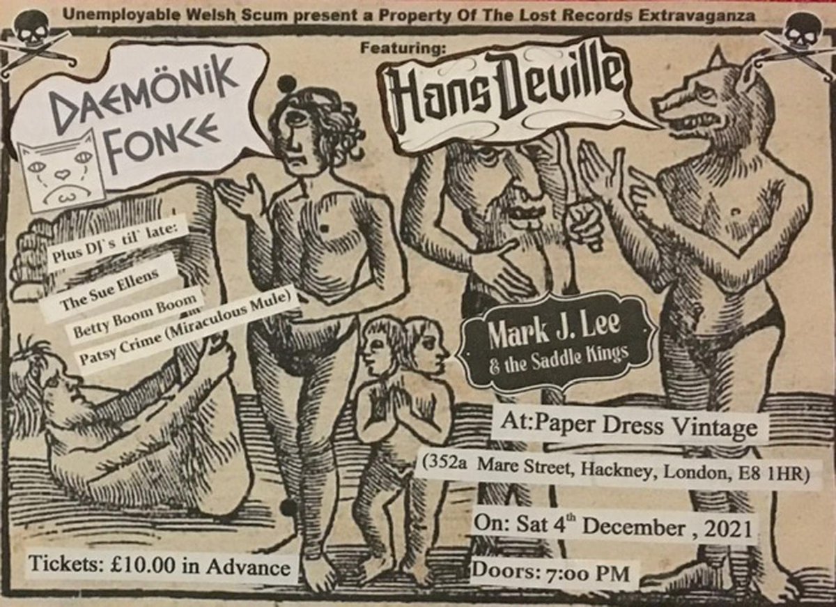 The Brothers Summer &amp; co have a new Daemoönik Fonce album out now

Badgers and ferrets, great big love it

See them Saturday 4 Dec paperdressvintage.co.uk/daemonik-fonce…

<a href="/ponyfanfom/">Tones Sansom</a>