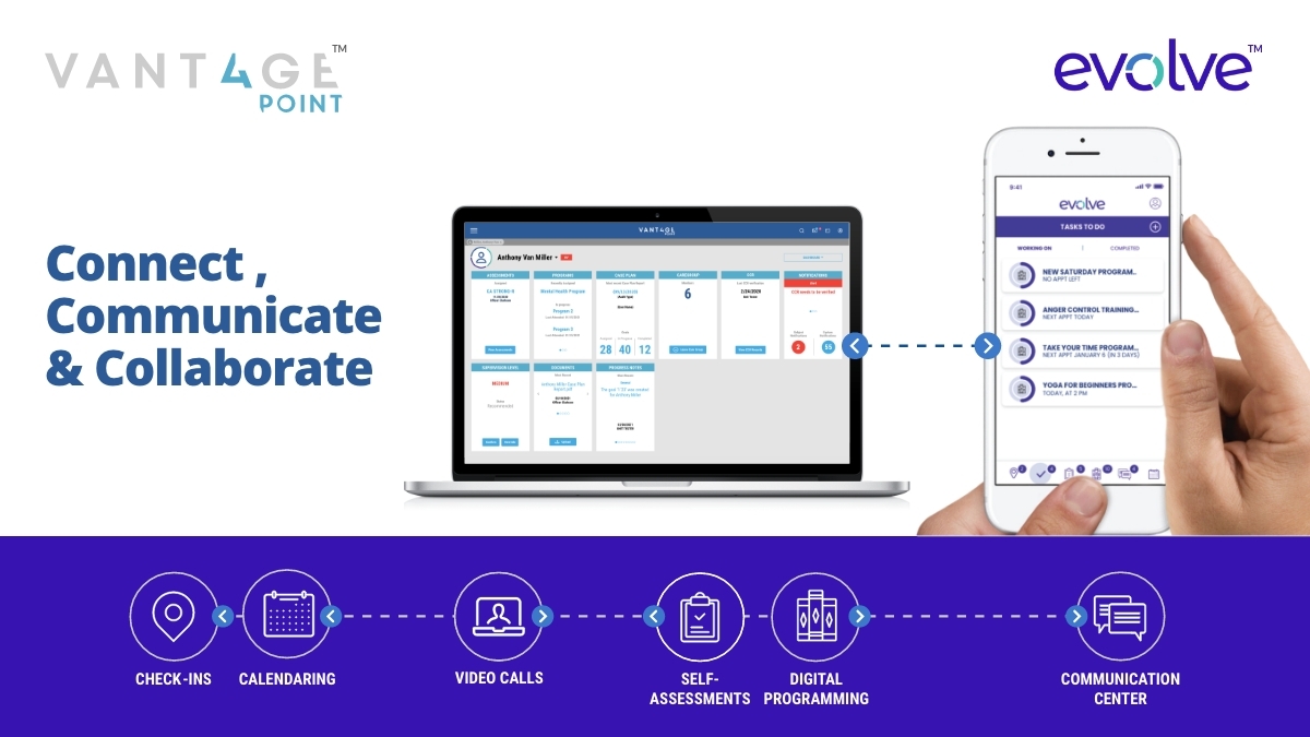 See how Vant4gePoint and Evolve work together to connect agencies, subjects, and community providers in one place, creating the most powerful framework for successful #rehabilitation and #reentry.

Schedule a demo with our team today by visiting the link in bio.