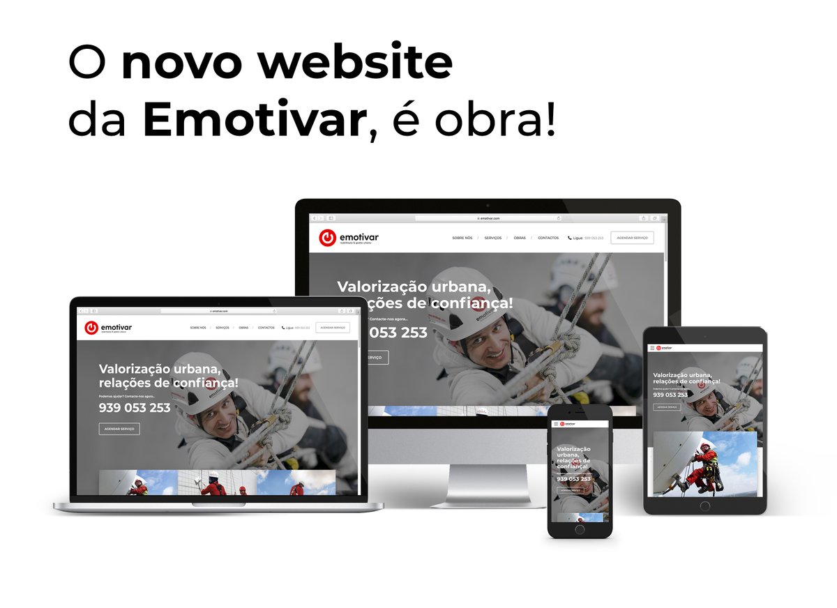 PedroMLGil's tweet photo. Emotivar – Reabilitação &amp; Gestão Urbana
—
O novo website Emotivar, é obra!
(Developed by @cocktaildt)
—
#branding #identity #design #corporate #graphicdesign #logo #visualidentity #logotype #logoinspiration #reabilitaçãourbana #alpinismoindustrail #industrialclimbing https://t.co/41t4mc91OO