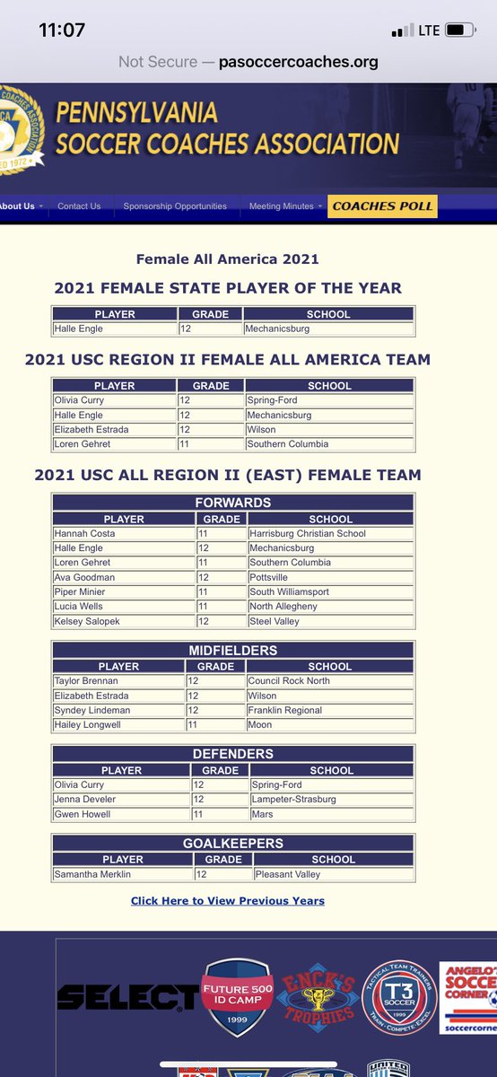 petekauffman's tweet photo. Lampeter-Strasburg senior defender Jenna Daveler named to 2021 USC all-American All East Region II high school girls soccer squad.
@LSGirlsSoccer
@lshspioneers
@LSPioneers
@LSPioneerNews https://t.co/wj0j5Yr5Q4