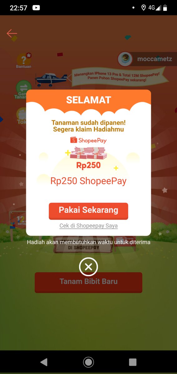 moccametz's tweet photo. #TanamShopeePay12M @ShopeeID https://t.co/8rnEgR71Qh