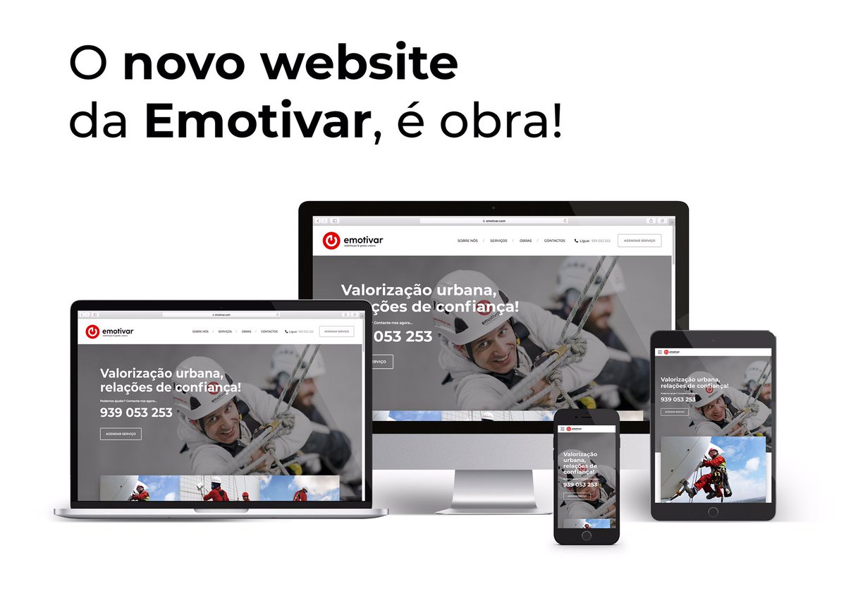 cocktaildt's tweet photo. Emotivar – Reabilitação &amp; Gestão Urbana
—
O novo website Emotivar - Reabilitação &amp; Gestão Urbana (https://t.co/5S2bjgi5om), é obra! (Developed by @cocktaildt)
—
#branding #identity #design #graphicdesign #logo #visualidentity #logotype #reabilitacaourbana https://t.co/3il6jvtDun