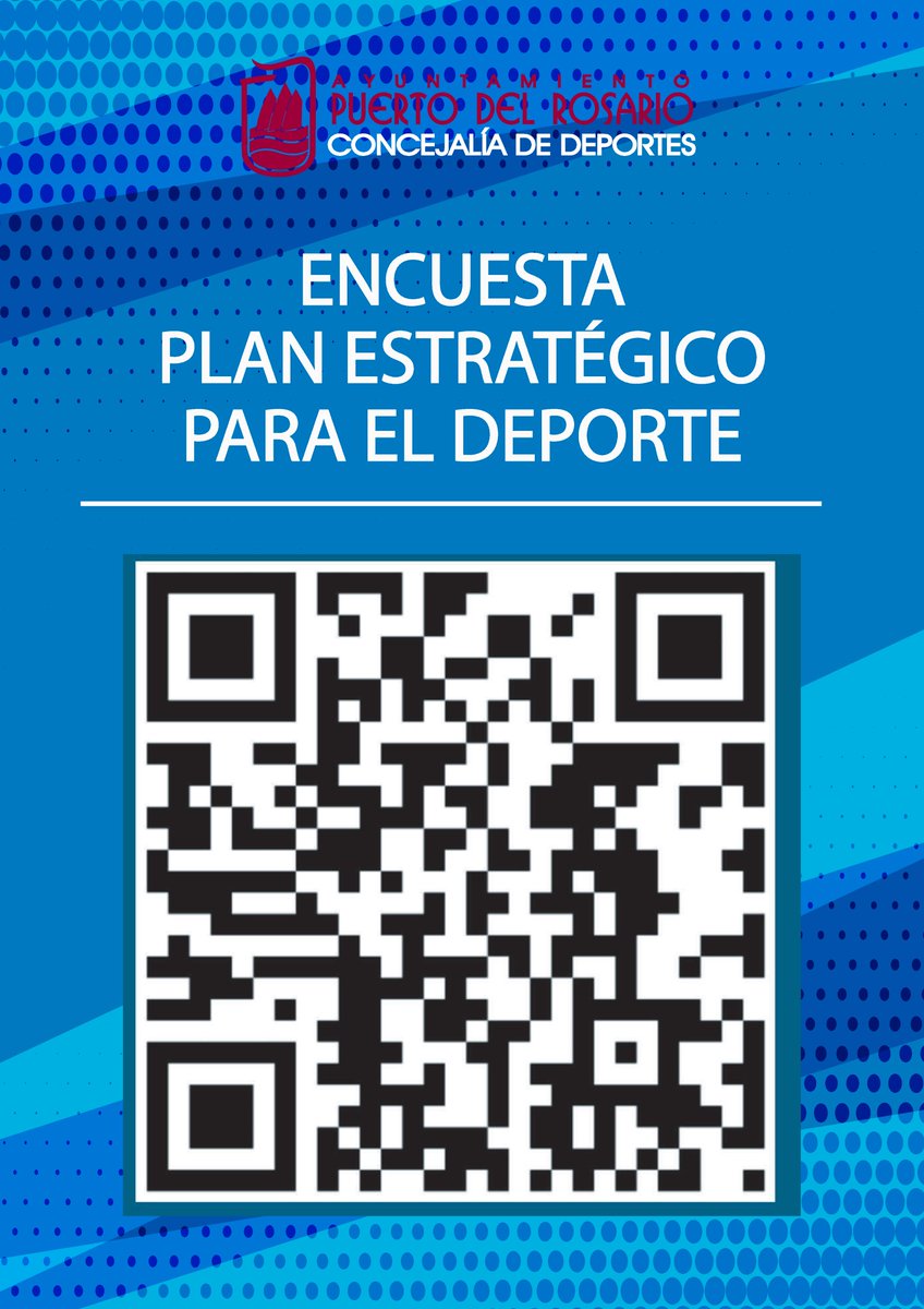 PuertoRosario's tweet photo. ✅Finalizan las jornadas de puesta en común de ideas del Plan Estratégico del #Deporte con la participación de más de 40 agentes.
📆La ciudadanía puede aún realizar sus #aportaciones hasta el 3 de diciembre rellenando las #encuestas descargables del QR👇
ℹ️https://t.co/y8WiUB8352 https://t.co/kv06wqiViB