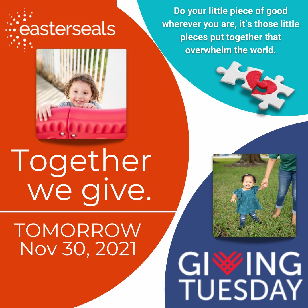 esealsNECFL's tweet photo. GIVING TUESDAY!  Donate Here: https://t.co/LtNPkRXXTt   WHY GIVE TO EASTERSEALS? For over 70 years, Easterseals has been dedicated to creating a community where every child with special needs in our community is 100% empowered with the services and supports they need to thrive. https://t.co/YmfUSpKRG4