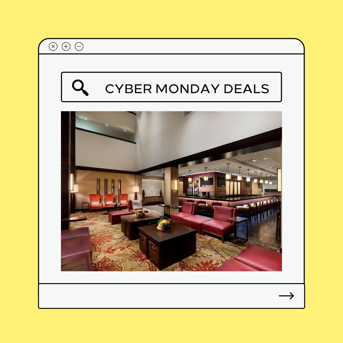 MarriottHouston's tweet photo. There’s no better place to spend #CyberMonday than in our reimagined lobby. Come join us and spend the day shopping. https://t.co/TVNoh8jsvv