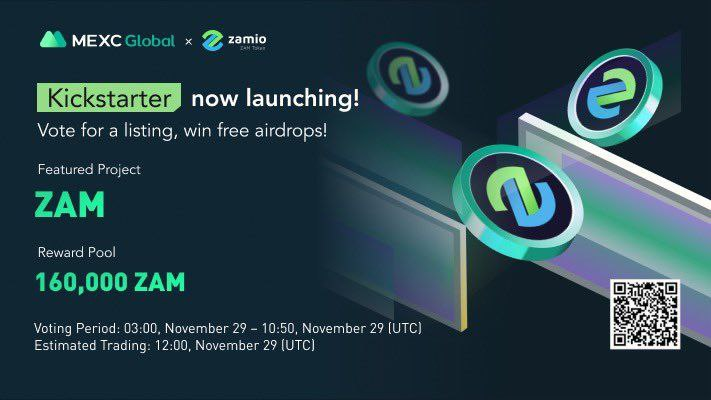 EthJasper's tweet photo. 🎖️Guys, I recently entered the Zamio project. The project gave 23x and was listed exchanges: https://t.co/iGwJ78a1fW, Uniswap, PancakeSwap. And today the listing on MEXC took place.🚀

⚡️Hurry up, the price is great!

🔥Read: https://t.co/yLF65Wnyjo

#Zamio #ZAM #ListZAMonBinance https://t.co/FOEqIL3bv1