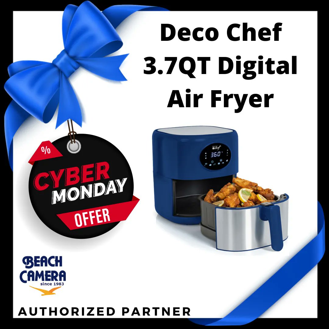 BeachCamera's tweet photo. Combine healthy cooking and speedy results with the #DecoChef 3.7 QT Digital Air Fryer https://t.co/8b4hzXcp8s #CyberMonday https://t.co/N3xv33qqqO